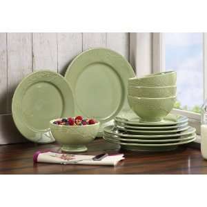   Green Ceramic Dinnerware Set By Collections Etc