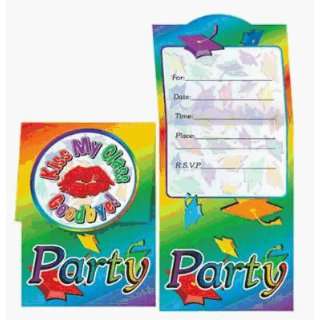     Kiss My Class Goodbye Party Invitations  Pack of 12 Toys & Games