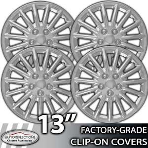  13 Universal Snap On Chrome Wheel Hubcap Covers 