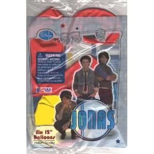  Jonas Brothers Latex Balloons   Package of 6 Toys & Games