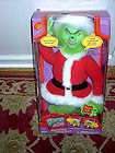 2000 HOW THE GRINCH STOLE CHRISTMAS TRANSFORMING TALKING GRINCH DOLL 