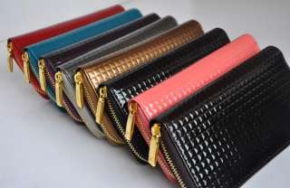   large clutch wallet purse handbag lady women zip clutch wallet/purse