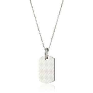  Simmons Jewelry Co. Mens Round Box Chain Dogtag Jewelry