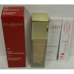  Clarins Extra Firming Foundation Spf 15 30ml 109 wheat New 