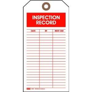  Inspection Record Machinery Tags