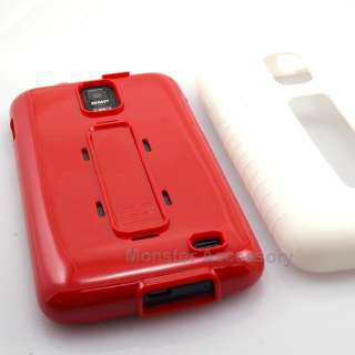 White Red Duo Shield Double Layer Case Samsung Galaxy S2 Skyrocket 