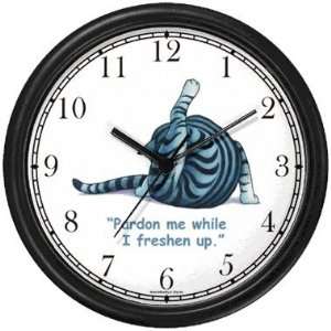   Comic   JP Animal Wall Clock by WatchBuddy Timepieces (Slate Blue