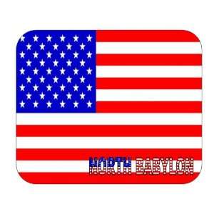  US Flag   North Babylon, New York (NY) Mouse Pad 