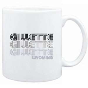 Mug White  Gillette State  Usa Cities 