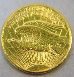 Authentic 1910 US St. Gaudens Double Eagle Gold Coin 1¢ Bid Great 