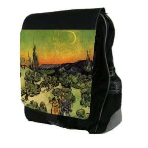 Landscape with Couple walking crescent moon Back Pack   School Bag Bag 