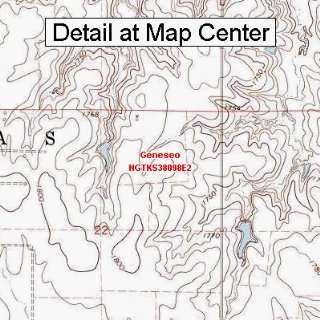  USGS Topographic Quadrangle Map   Geneseo, Kansas (Folded 