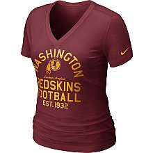 Nike Washington Redskins Womens Team Established T Shirt    