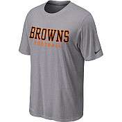 Nike Cleveland Browns Sideline Legend Authentic Font Dri FIT T Shirt 