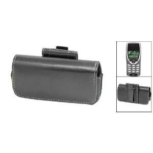   Metal Clip Black Leather Case Cover for Nokia 8260 Electronics