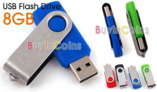 USB 2.0 Flash Memory Stick Jump Drive Fold Pen 8GB 8 GB  