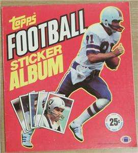1981 TOPPS FOOTBALL STICKER ALBUM  