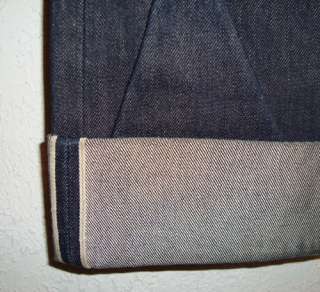 Vintage Repro Levis Big E Jeans~501 XX~Red Line~Button Fly~Dark Denim 