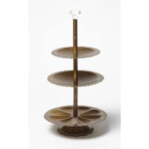  Twos Company Regal Bearing 3 Tier Jewelry Holder with 