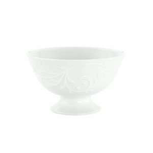  Lenox Opal Innocence Carved 4 1/2 Inch Footed Dessert Bowl 