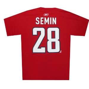  Washington Capitals Alexander Semin Reebok T Shirt Sports 