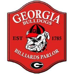   Georgia Bulldogs Vintage Style Billiard Parlor Sign