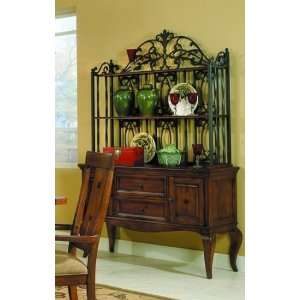  Shady Brook Collection Wrought Iron & Hardwood Bakers 
