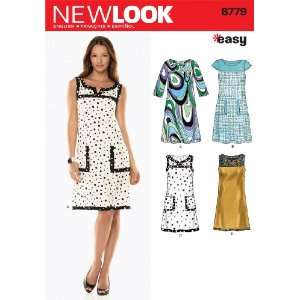  New Look Sewing Pattern 6779 Misses Dresses, Size A (10 12 