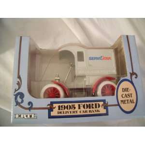  Ertl 1905 Ford Delivery Car Bank Servistar Toys & Games