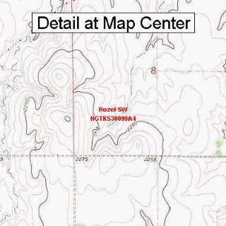   Map   Rozel SW, Kansas (Folded/Waterproof)