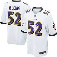Mens Nike Baltimore Ravens Ray Lewis Game White Jersey   