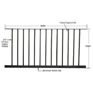   200, 300, 350, and 400 Series 60W x 42H Picket Panel by CR Laurence