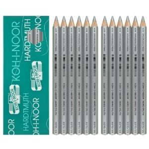  Koh i noor 12 Silver Jumbo Colored Pencils. 3370 Office 