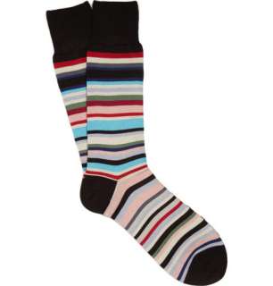    Socks  Casual socks  Multi Stripe Cotton Blend Socks