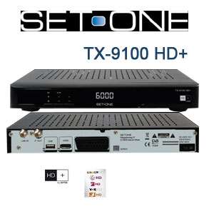 SetOne TX 9100 HD+ HDTV SAT Receiver + 1x HD+ Karte NEU  
