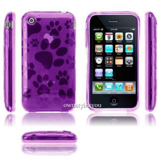 Tasche Silikon Hülle Apple iPhone 3G/3GS Doggy Purple  