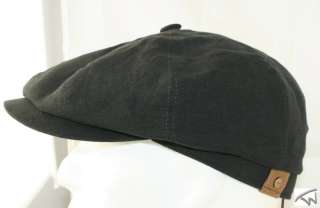STETSON Hatteras Leinen schwarz Flatcap Mütze Cap Caps  