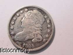 US 1835 LIBERTY CAPPED BUST DIME 10c TEN CENTS SILVER COIN 90% Ag 