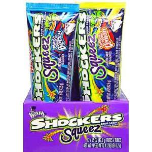 Wonka Shockers Squeez 12 1.5oz tubes Grocery & Gourmet Food