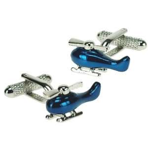  Blue Chopper Cufflinks Jewelry