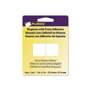  Magnum Magnetics Promag Square Magnets W/foam Adhesive 1 