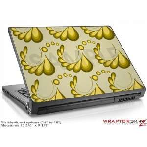  Medium Laptop Skin   Petals Yellow by WraptorSkinz 