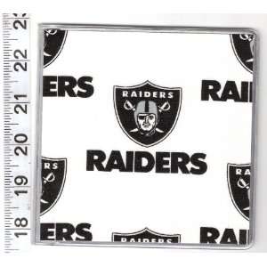 CD DVD Holder Carrier Made with NFL Oakland Raiders Football White 