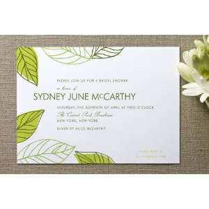   Leaves of Green Bridal Shower Invitations by Chere 