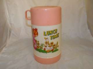 VINTAGE GIRLS LUNCHBOX THERMOS,HOLLY HOBBY?  