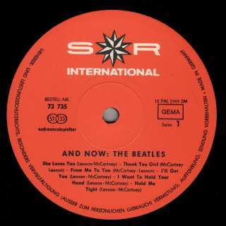 LPThe Beatles,And Now The Beatles(RARE GERMAN ORIGINAL)[NM] (S R 