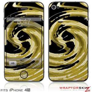  iPhone 4S Skin Alecias Swirl 02 Yellow by WraptorSkinz 