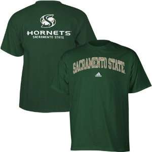  adidas Sacramento State Hornets Green Relentless T shirt 