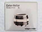 Voigtlander 75/2.5 SL Color Heliar New/Choice  
