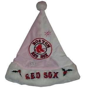   Forever Collectibles MLB Pink Santa Hat   Red Sox